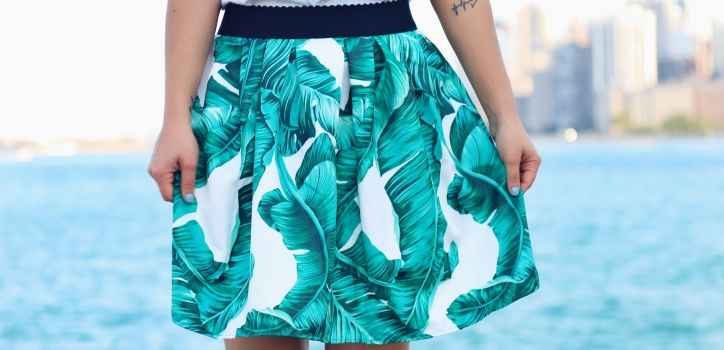 A BANANA LEAF PRINTED SKIRT – PART 1 A BANANA LEAF PRINTED SKIRT – PART 1