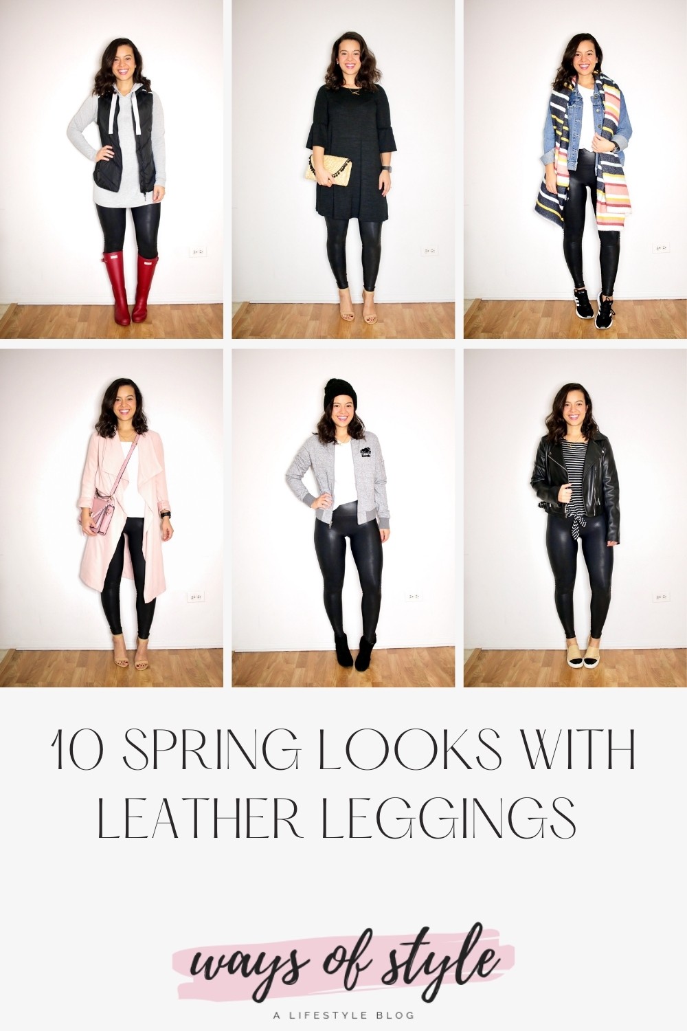25 Trendy Spring Outfits To Make You Glam In Spring - Women Fashion  Lifestyle Blog Shinecoco.com | Outfits with leggings, Leggings outfit  casual, What to wear with leather leggings