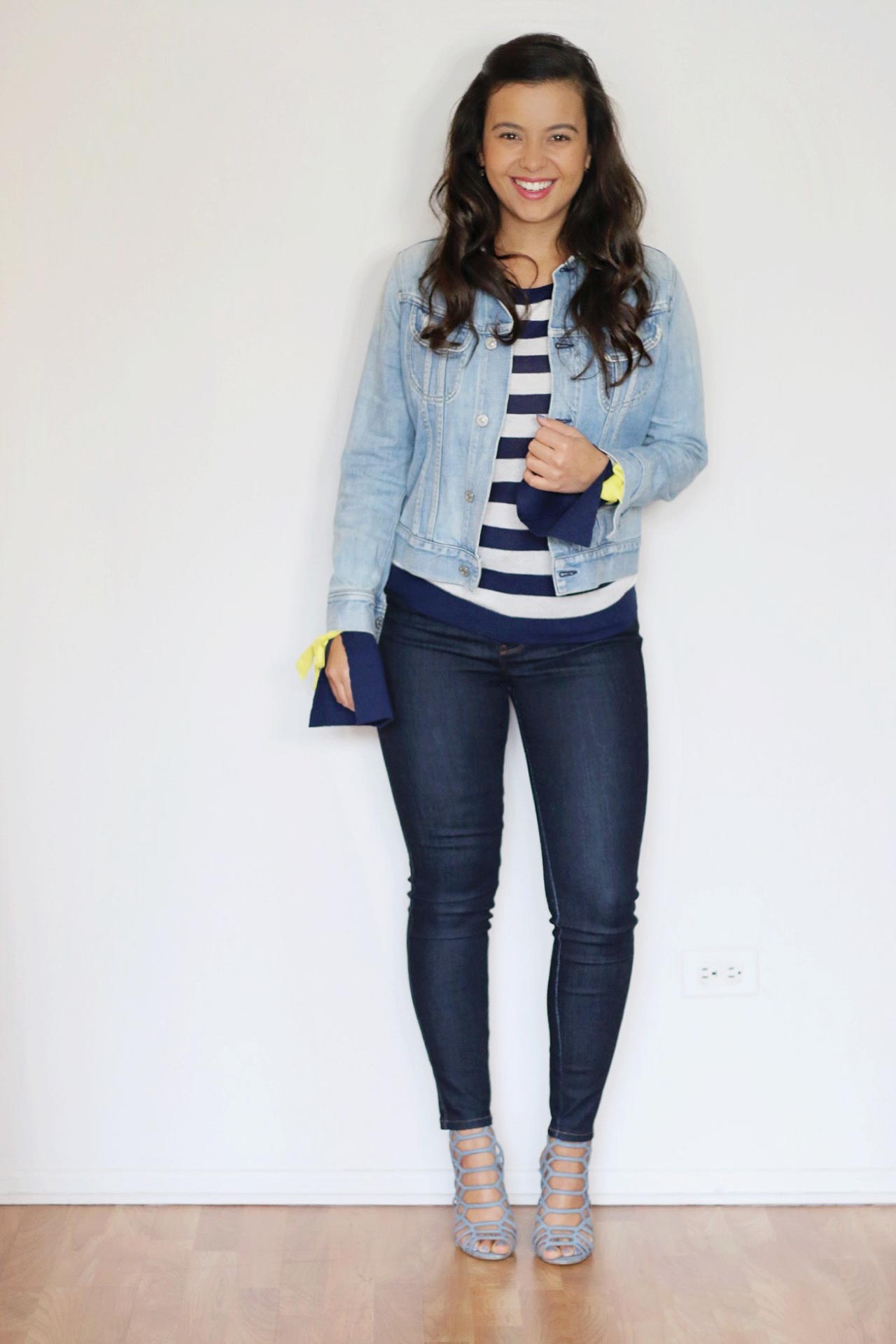 Cute outfits with hot sale a jean jacket