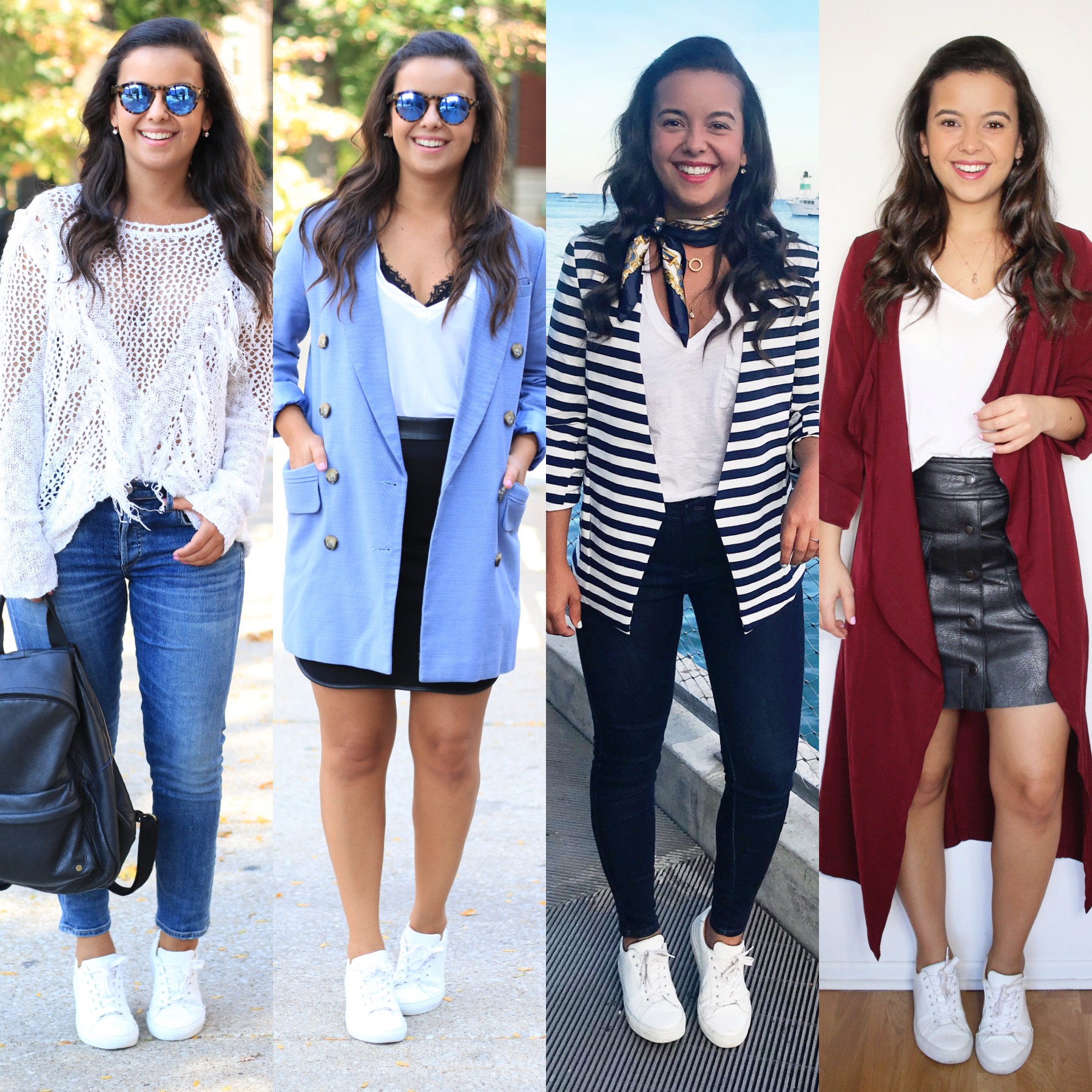 Style On-The-Go: White Sneakers